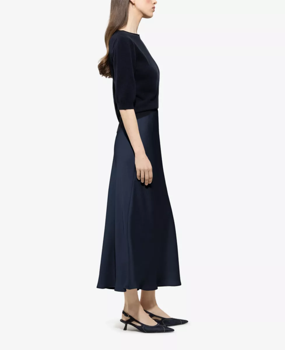 Luisa Cerano Satin-Rock - Blauw 3 Luisa Cerano Luisa Cerano Satin-Rock - Blauw