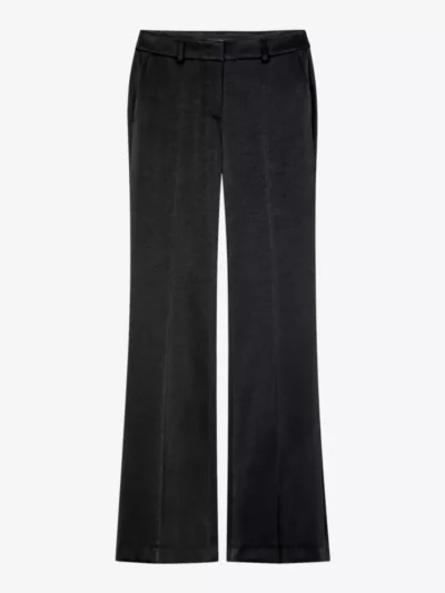 Luisa Cerano Luisa Cerano Flared-Pants in Satin-Optik - black
