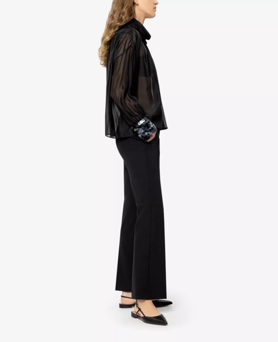 Luisa Cerano Babyflare-Pants - deep black 3 Luisa Cerano Luisa Cerano Babyflare-Pants - deep black