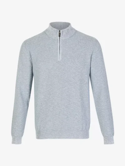 Maurizio Baldassari Maurizio Baldassari Halfzip - Lichtblauw