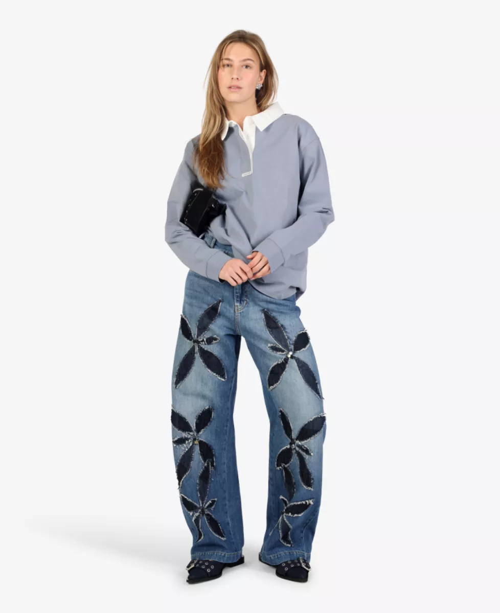 Munthe Sweater - Blauw 3 Munthe Munthe Sweater - Blauw