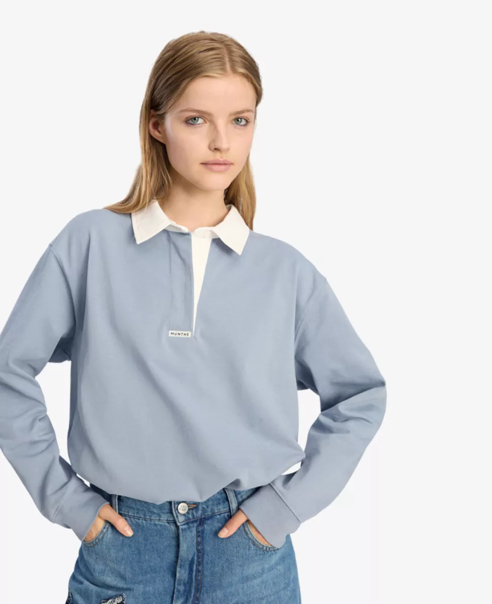 Munthe Sweater - Blauw 4 Munthe Munthe Sweater - Blauw
