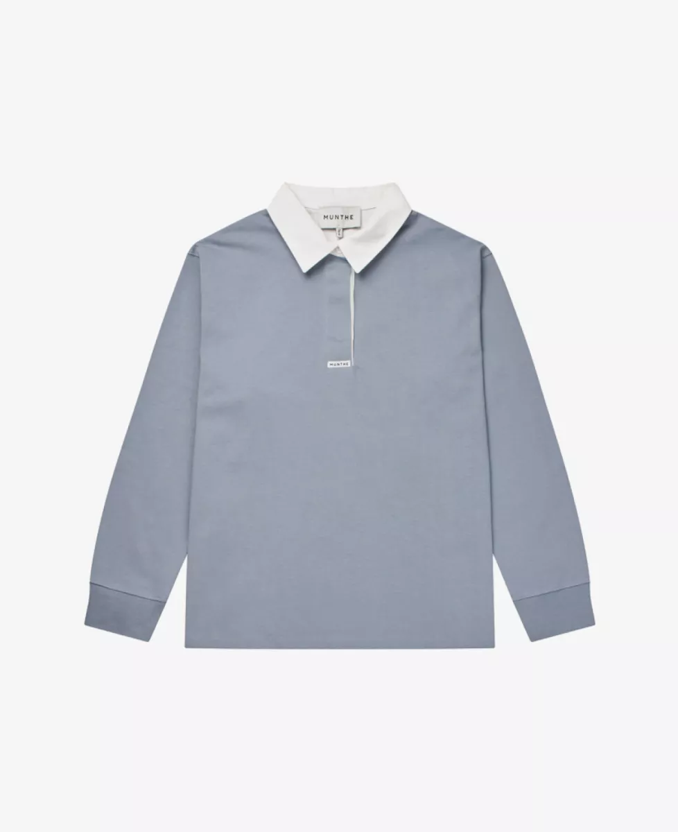 Munthe Sweater - Blauw 1 Munthe Munthe Sweater - Blauw