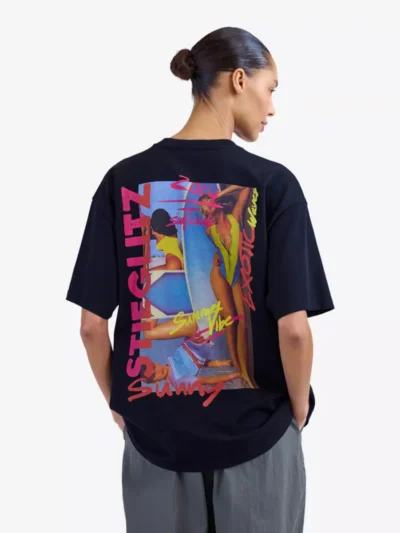 Stieglitz Stieglitz Tshirt km - Zwart