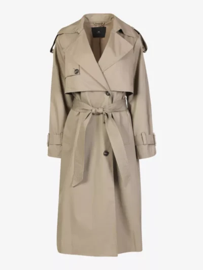 With Black With Black Trenchcoat - Taupe