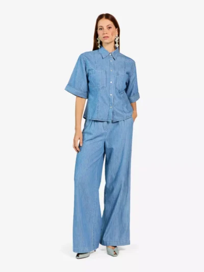 Aaiko Aaiko Blouse - Middelblauw