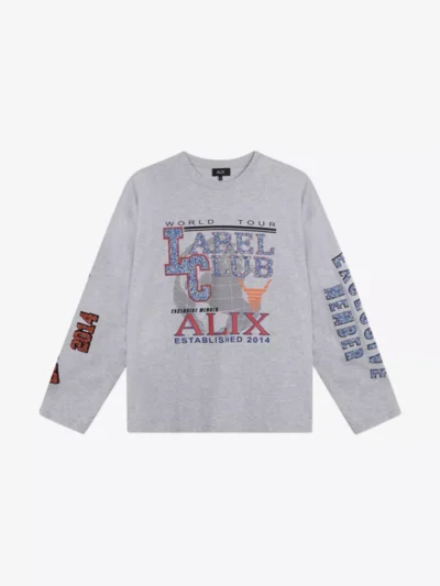 Alix The Label Alix The Label Tshirt lm - Lichtgrijs