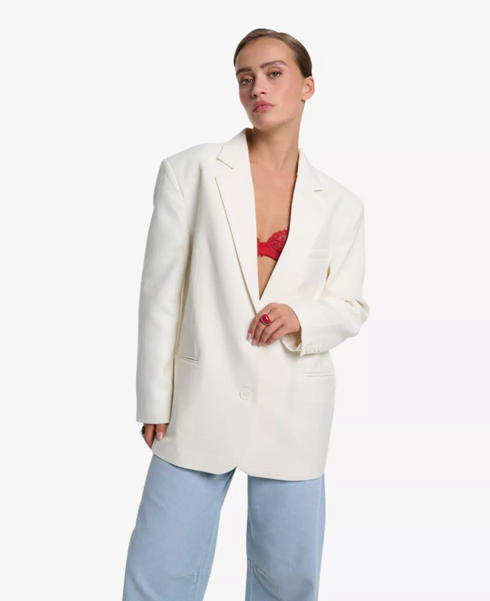 Alix The Label Blazer - Ecru 2 Alix The Label Alix The Label Blazer - Ecru