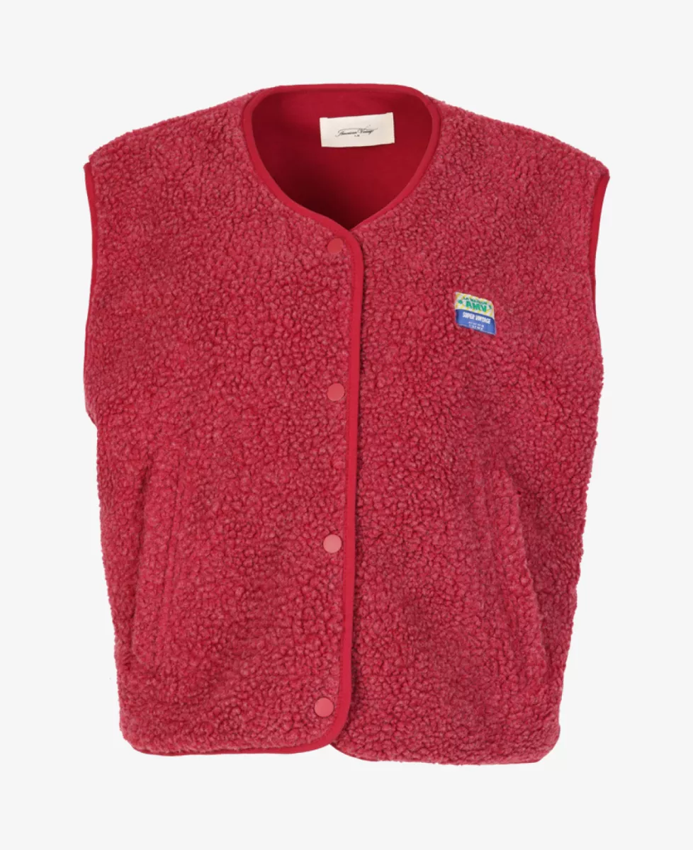 American Vintage Vest - Magenta Chin 1 American Vintage American Vintage Vest - Magenta Chin