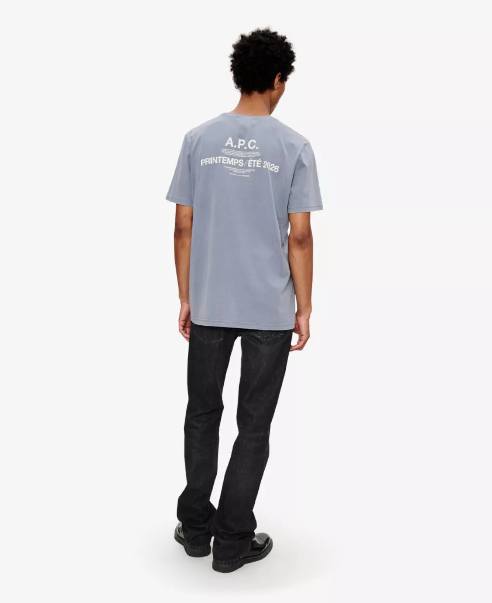 A.P.C. T-Shirt APC Printemps - Lichtblauw 4 A.P.C. A.P.C. T-Shirt APC Printemps - Lichtblauw