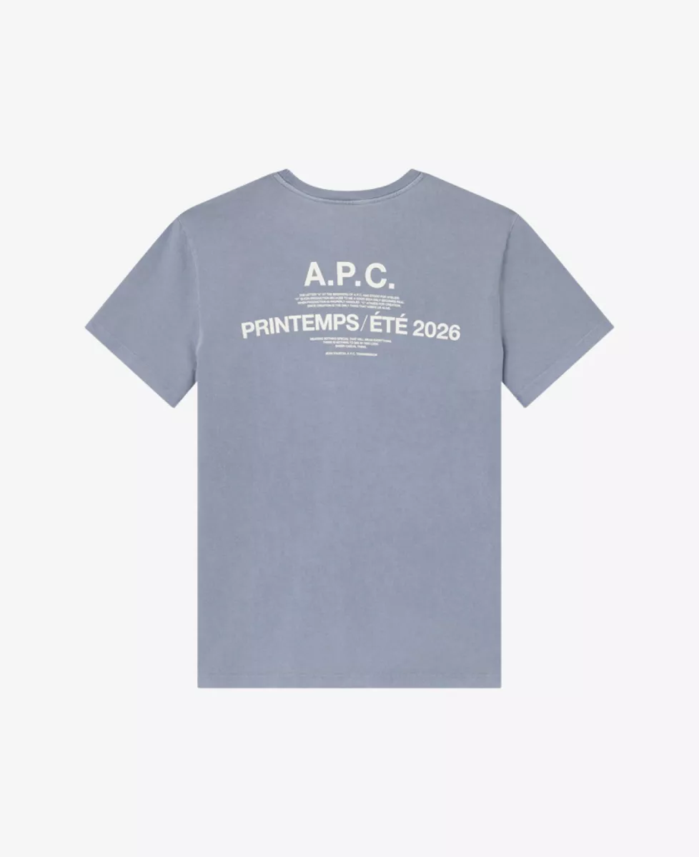 A.P.C. T-Shirt APC Printemps - Lichtblauw 5 A.P.C. A.P.C. T-Shirt APC Printemps - Lichtblauw