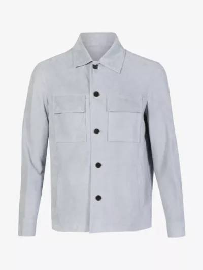 Arma Arma Overshirt Suede - Blauw