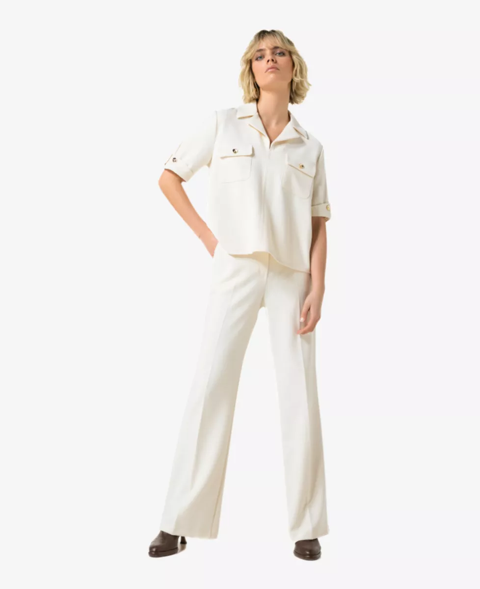 Caroline Biss Broek - Ecru 3 Caroline Biss Caroline Biss Broek - Ecru