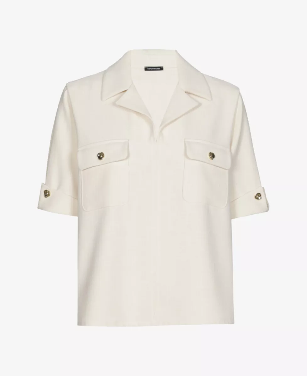 Caroline Biss Blouse - Ecru 1 Caroline Biss Caroline Biss Blouse - Ecru