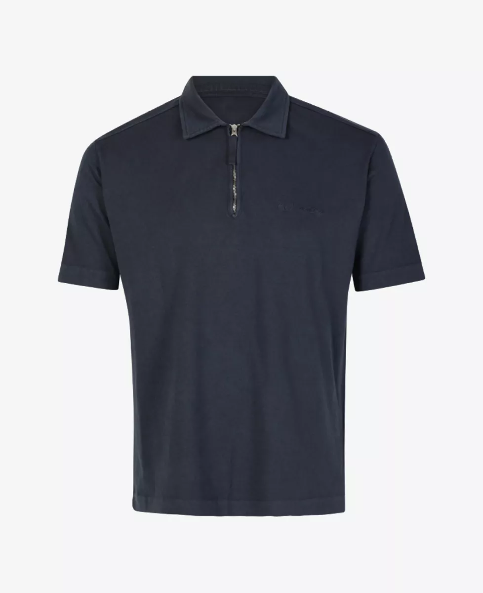 C.P. Company Polo Zip - Donkerblauw 1 C.P. Company C.P. Company Polo Zip - Donkerblauw