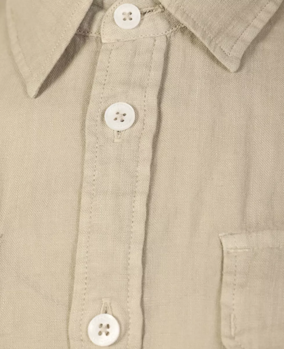 C.P. Company Linnen Shirt - Taupe 4 C.P. Company C.P. Company Linnen Shirt - Taupe