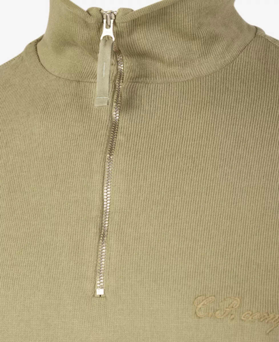 C.P. Company Sweater Half Zip - Lichtgroen 3 C.P. Company C.P. Company Sweater Half Zip - Lichtgroen