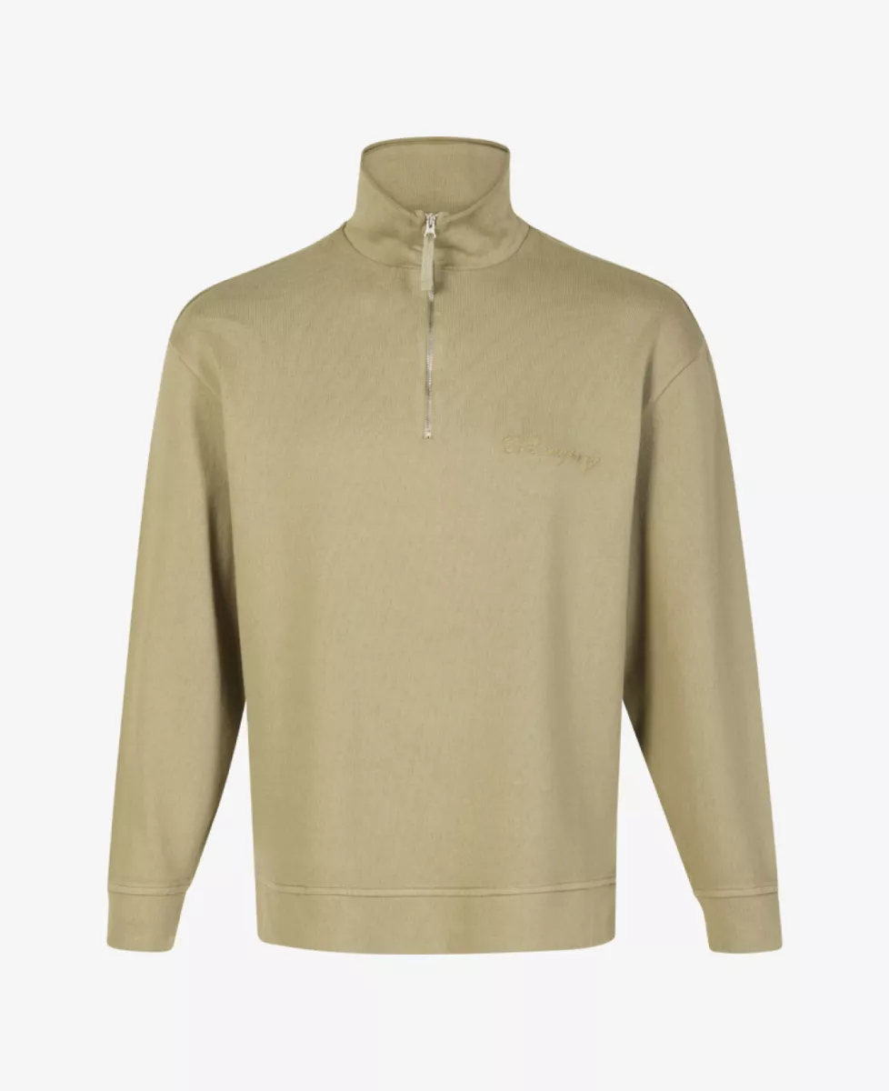 C.P. Company Sweater Half Zip - Lichtgroen 1 C.P. Company C.P. Company Sweater Half Zip - Lichtgroen