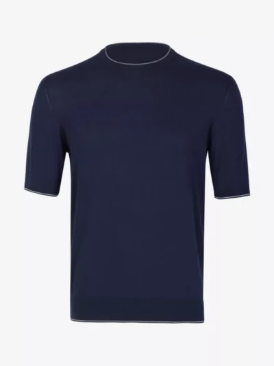 Doriani Cashmere Doriani Cashmere Shirt crepe cotton - Blauw