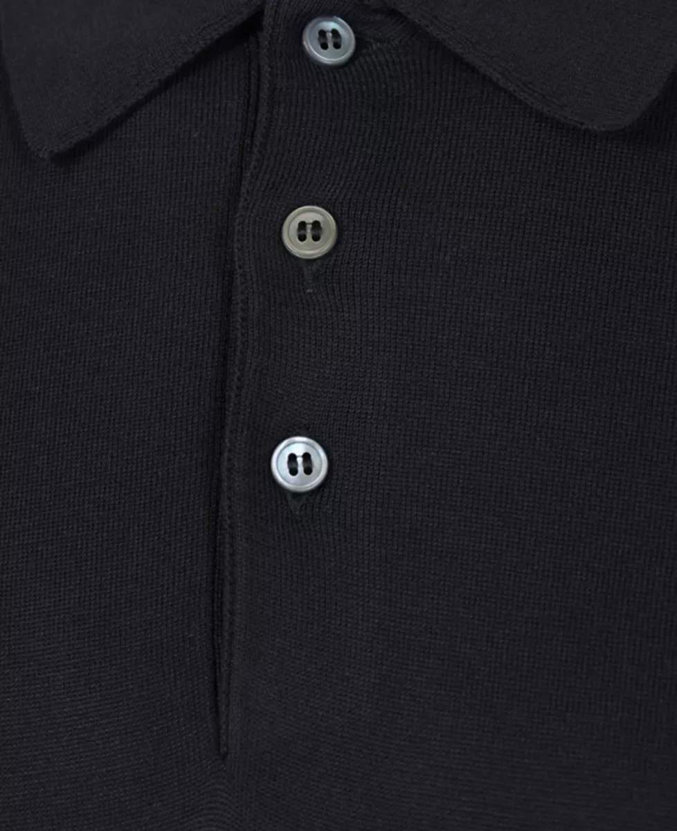 Gran Sasso Polo Lange Mouw - Navy 3 Gran Sasso Gran Sasso Polo Lange Mouw - Navy