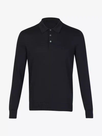 Gran Sasso Gran Sasso Polo Lange Mouw - Navy