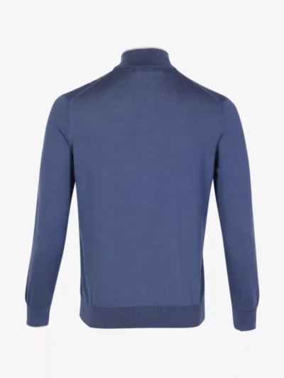 Gran Sasso Gran Sasso Vest Gebreid - Middelblauw