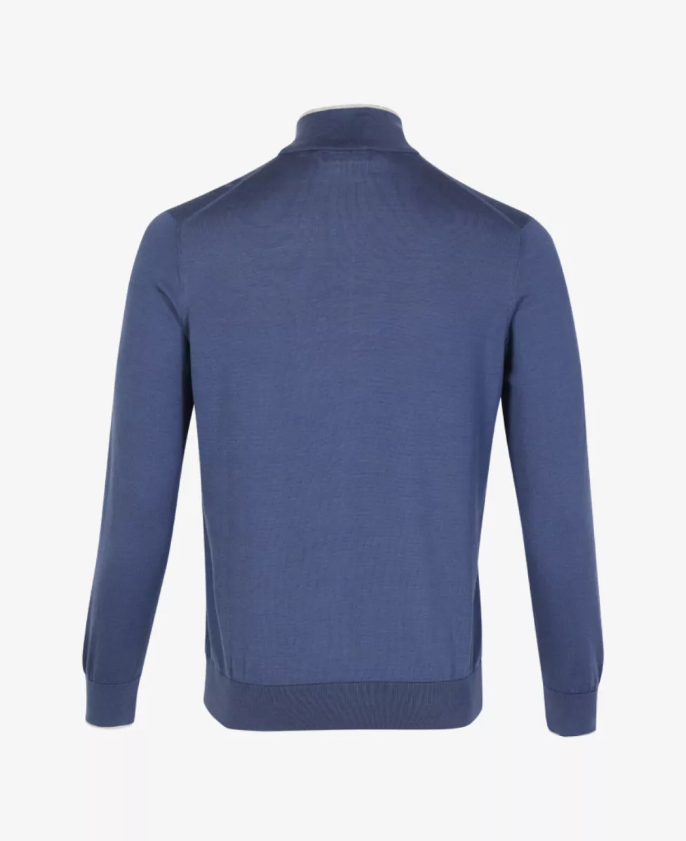 Gran Sasso Vest Gebreid - Middelblauw 2 Gran Sasso Gran Sasso Vest Gebreid - Middelblauw