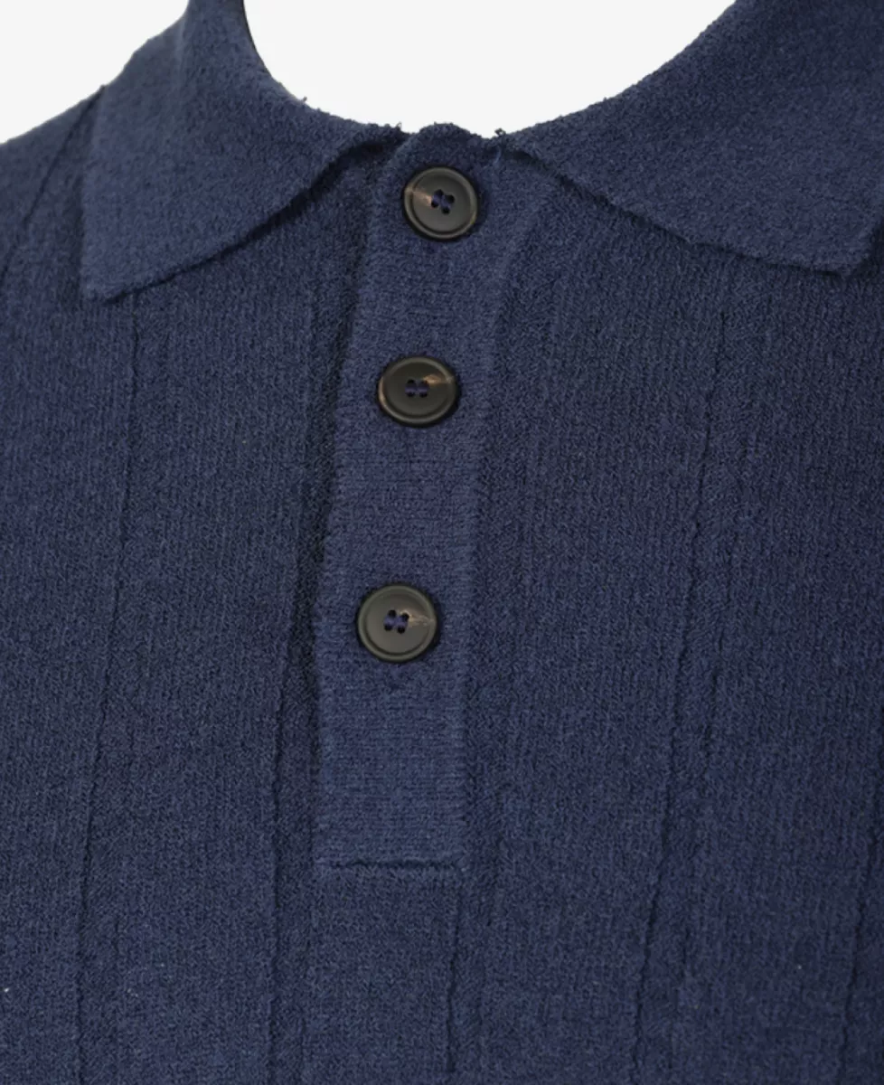 Gran Sasso Boucl** Polo - Navy 3 Gran Sasso Gran Sasso Boucl** Polo - Navy