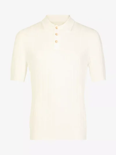 Gran Sasso Gran Sasso Boucl** Polo - Wit