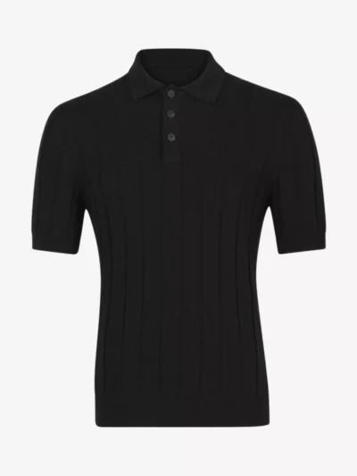 Gran Sasso Gran Sasso Boucl** Polo - Zwart
