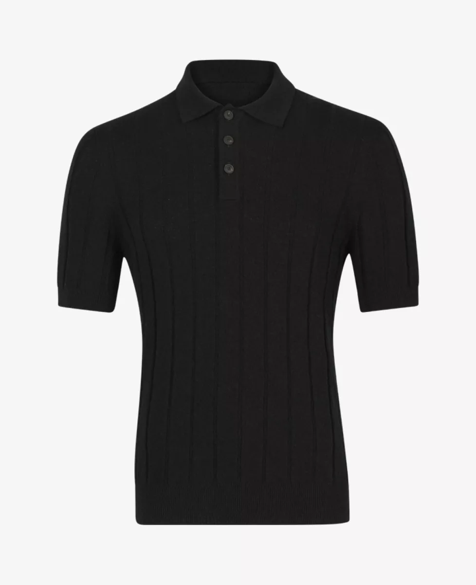 Gran Sasso Boucl** Polo - Zwart 1 Gran Sasso Gran Sasso Boucl** Polo - Zwart