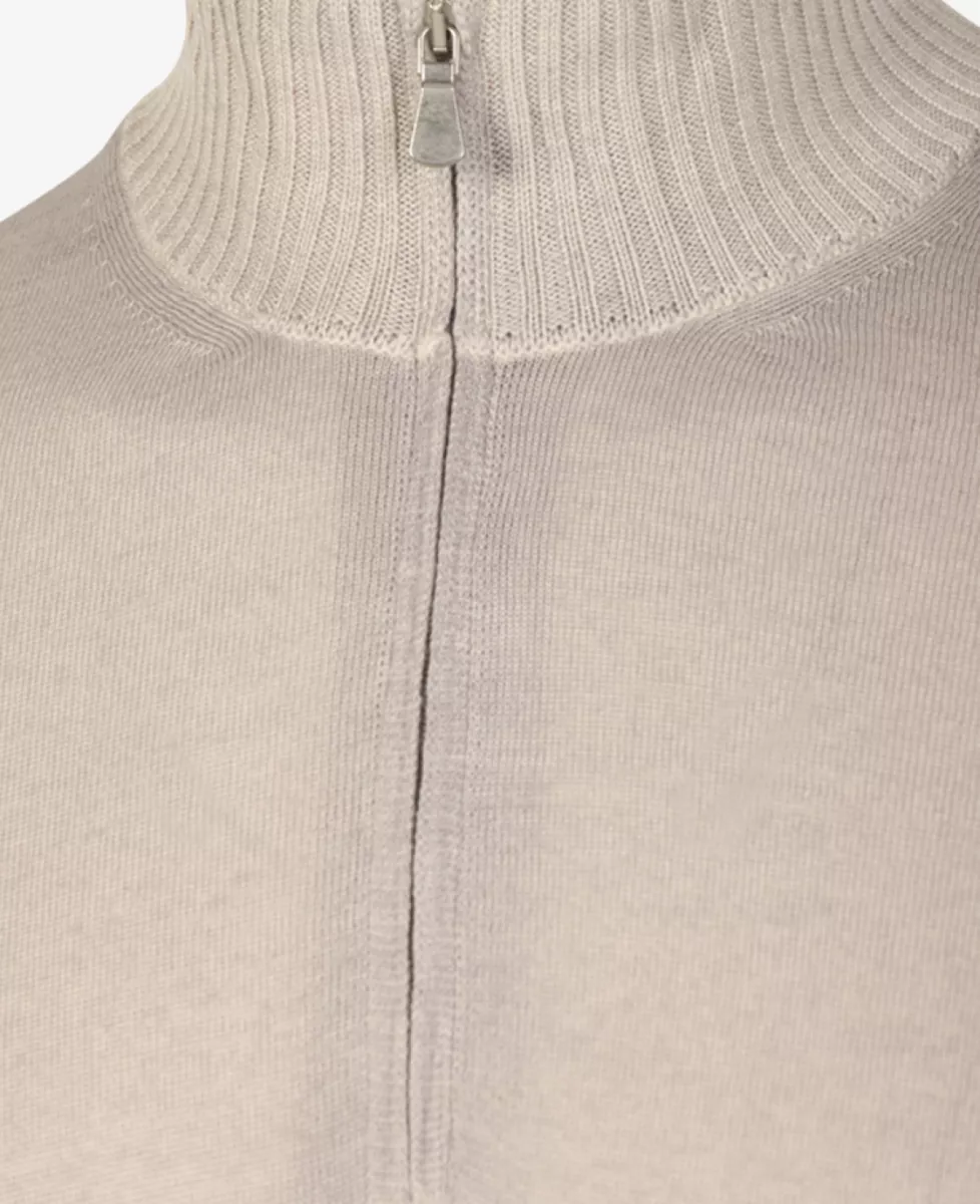Gran Sasso Trui Halfzip - Middelgrijs 3 Gran Sasso Gran Sasso Trui Halfzip - Middelgrijs