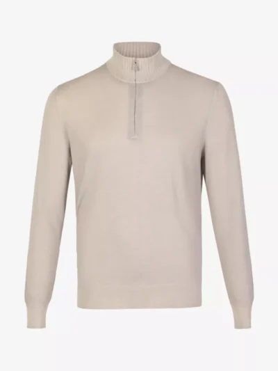 Gran Sasso Gran Sasso Trui Halfzip - Middelgrijs