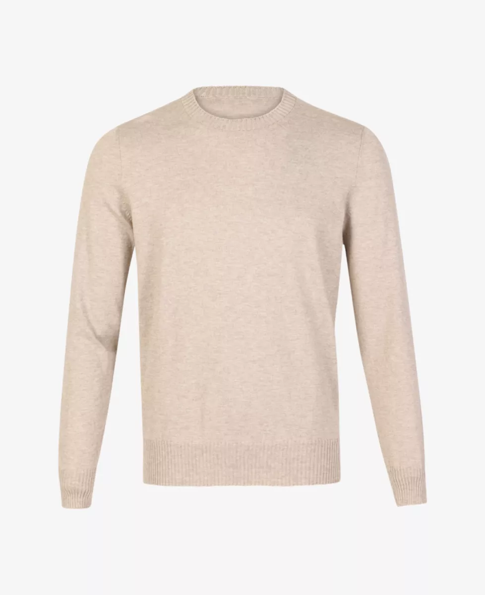 Gran Sasso Trui Ronde Hals - Beige 1 Gran Sasso Gran Sasso Trui Ronde Hals - Beige