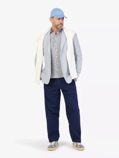Gran Sasso Gran Sasso Polo Doorknoop - Middelblauw