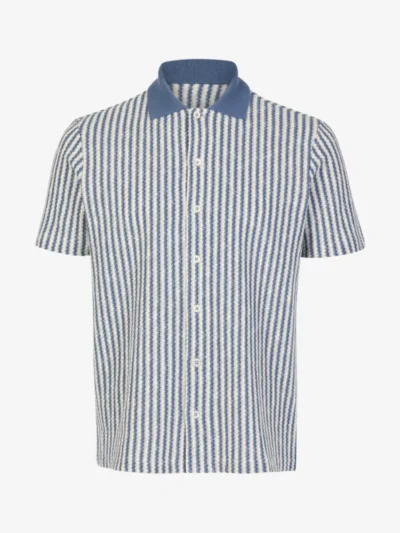 Gran Sasso Gran Sasso Polo Doorknoop - Middelblauw