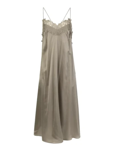 IRO IRO Jurk - OLIVE GREEN