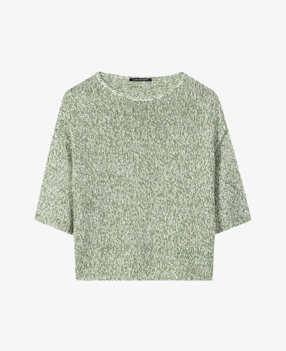 Luisa Cerano Pullover Kurzarm - pistachio 1 Luisa Cerano Luisa Cerano Pullover Kurzarm - pistachio