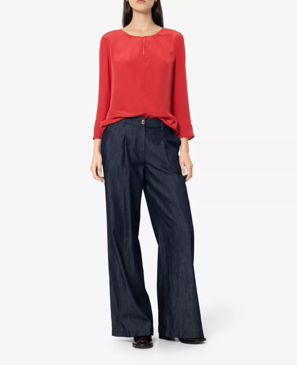 Luisa Cerano Flie*endes Blusenshirt - cherry red 2 Luisa Cerano Luisa Cerano Flie*endes Blusenshirt - cherry red