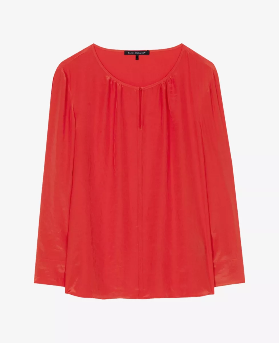 Luisa Cerano Flie*endes Blusenshirt - cherry red 1 Luisa Cerano Luisa Cerano Flie*endes Blusenshirt - cherry red