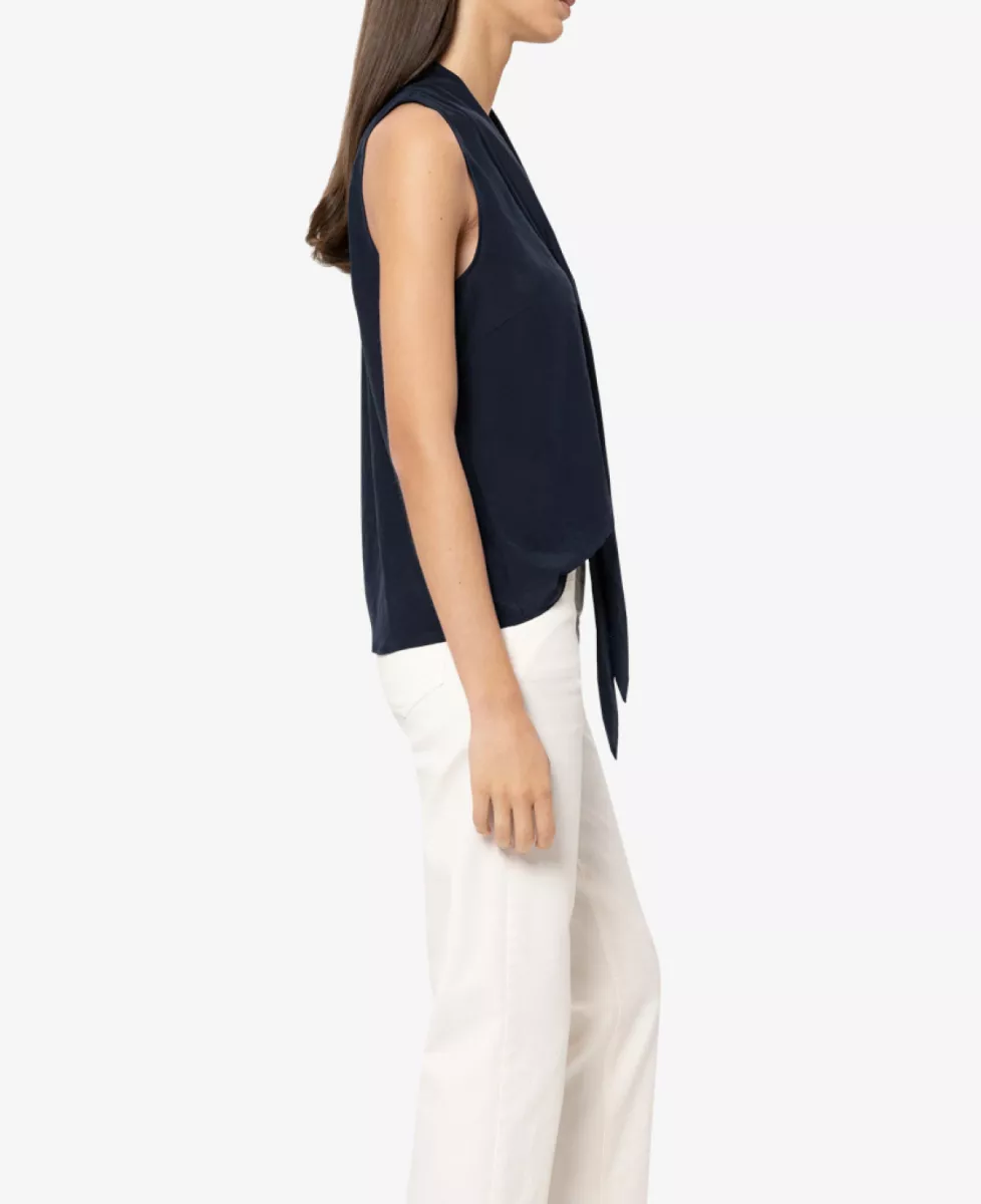 Luisa Cerano Blusentop mit Spitzendetails - navy 4 Luisa Cerano Luisa Cerano Blusentop mit Spitzendetails - navy