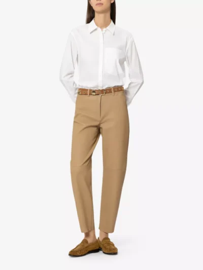 Luisa Cerano Luisa Cerano Hemdbluse mit Ajour-Stickerei - white
