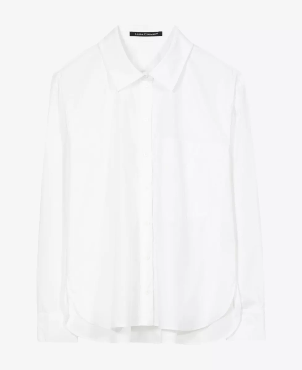 Luisa Cerano Hemdbluse mit Ajour-Stickerei - white 1 Luisa Cerano Luisa Cerano Hemdbluse mit Ajour-Stickerei - white