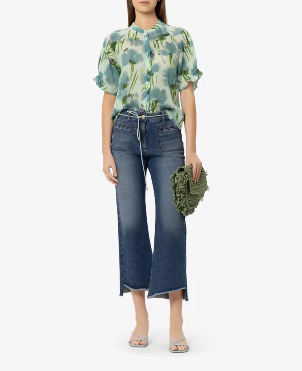 Luisa Cerano Ramie-Bluse mit Flower-Print - the cornflower print 2 Luisa Cerano Luisa Cerano Ramie-Bluse mit Flower-Print - the cornflower print
