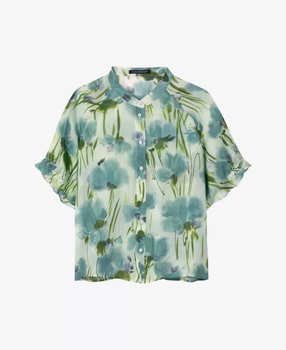 Luisa Cerano Ramie-Bluse mit Flower-Print - the cornflower print 1 Luisa Cerano Luisa Cerano Ramie-Bluse mit Flower-Print - the cornflower print