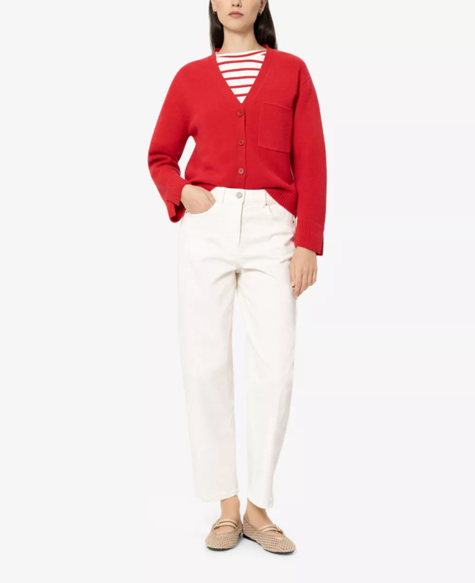Luisa Cerano Cardigan aus Kaschmir-Mix - cherry red 2 Luisa Cerano Luisa Cerano Cardigan aus Kaschmir-Mix - cherry red