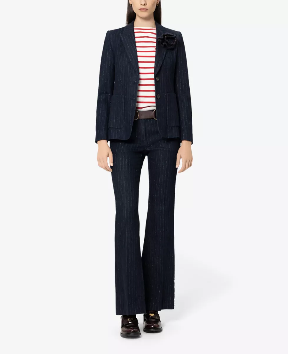 Luisa Cerano Pinstripe-Denim-Blazer - denim pin stripe 2 Luisa Cerano Luisa Cerano Pinstripe-Denim-Blazer - denim pin stripe