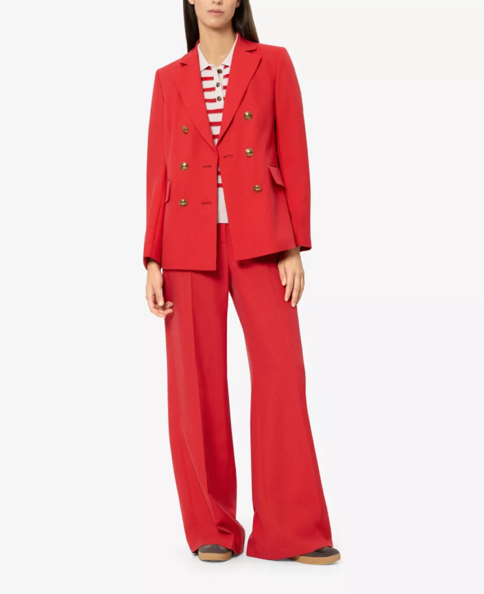 Luisa Cerano Gabardine-Blazer - cherry red 2 Luisa Cerano Luisa Cerano Gabardine-Blazer - cherry red