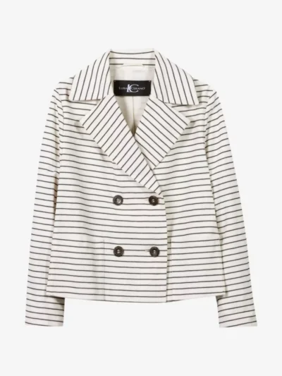Luisa Cerano Luisa Cerano Streifen-Cabanjacke - creme / blue stripe