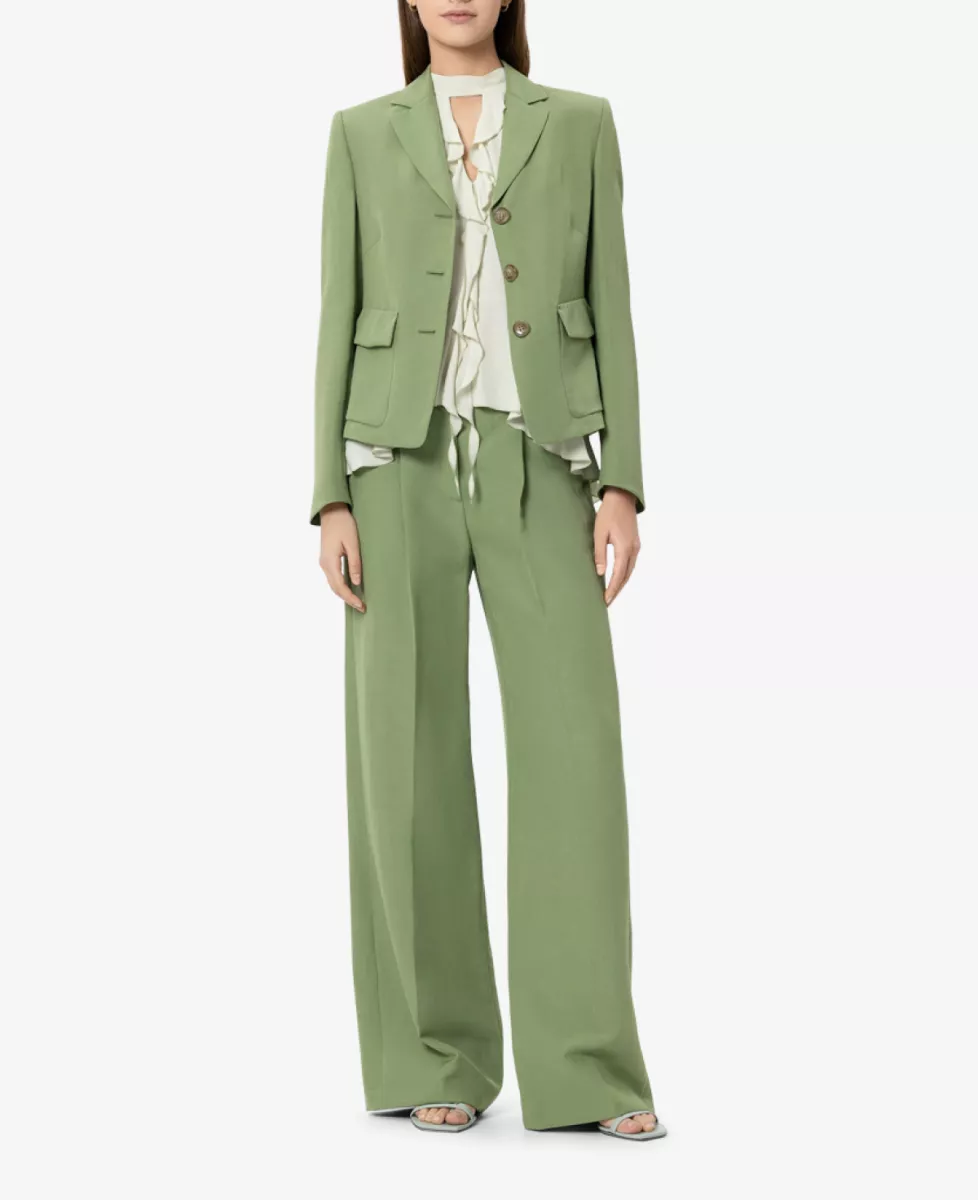 Luisa Cerano Blazer aus Leinen-Mix - moss green 2 Luisa Cerano Luisa Cerano Blazer aus Leinen-Mix - moss green